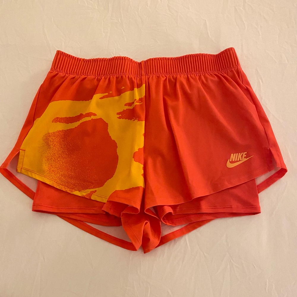 Nike Orange Tennis Shorts